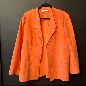 Da Rue of California women Vintage jacket Size: 16 Color: Orange
